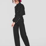 PANDAR | Black Linen and Tencel™ Trousers