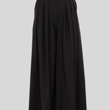 EYOS INFINITY | Wool Palazzo Trousers with Ribbons in Black