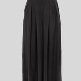 EYOS FEEL | Vegan Silk Palazzo Trousers in Black